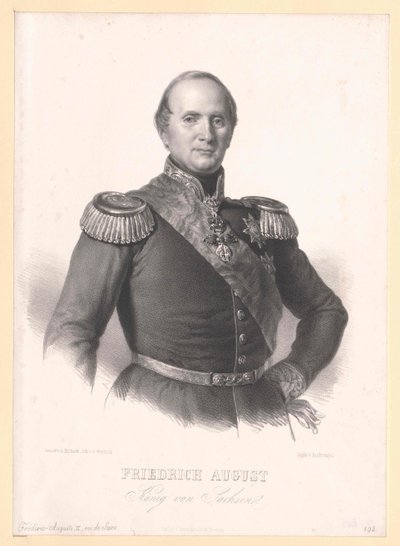 King Frederick August II of Saxony by Artist Unknown