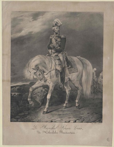 Louis, Prince of Hohenlohe-Bartenstein by Artist Unknown