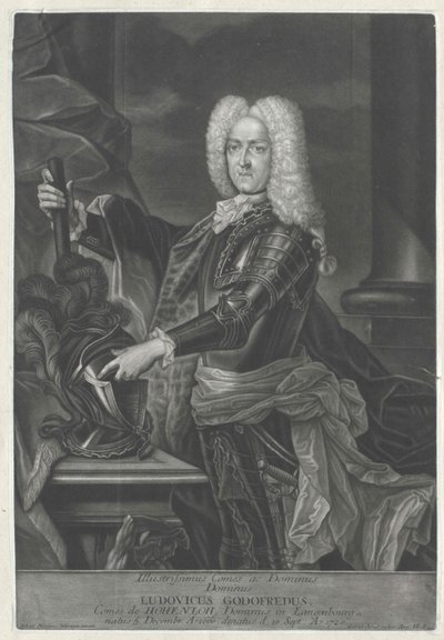 Ludwig Gottfried Count Hohenlohe-Waldenburg-Pfedelbach by Artist Unknown
