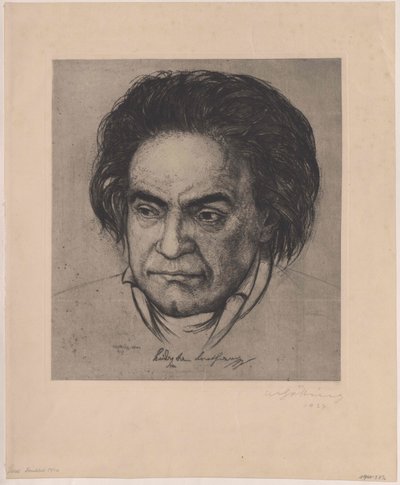Ludwig van Beethoven by Artist Unknown