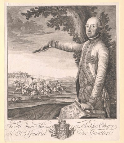 Prince Frederick Josiah of Saxe-Coburg-Saalfeld (1737-1815) by Artist Unknown