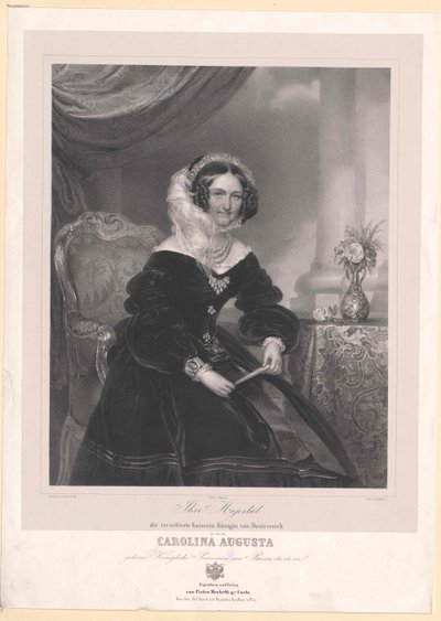 Princess of Bavaria Caroline (1792-1873) by Artist Unknown