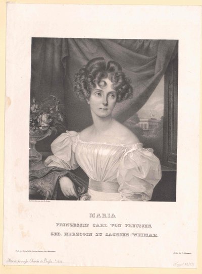 Princess of Saxe-Weimar Eisenach Maria by Artist Unknown