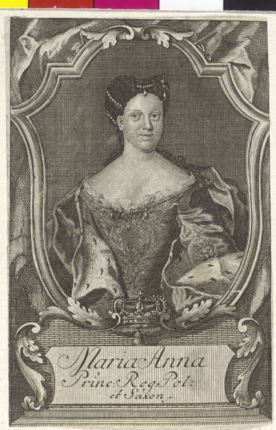 Princess Maria Anne of Saxony by Artist Unknown