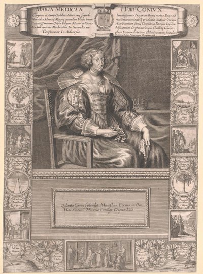 Princess of Tuscany Maria de Medici by Artist Unknown
