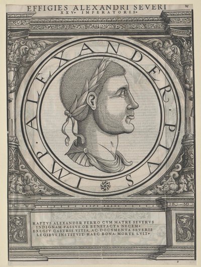 Roman Emperor Severus Alexander by Artist Unknown