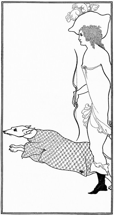 Atalanta in Calydon with the Hound by Aubrey Beardsley