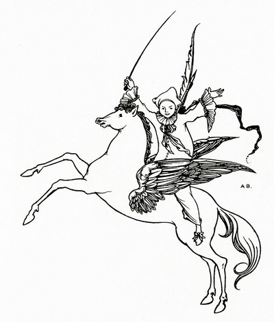 Puck on Pegasus by Aubrey Beardsley