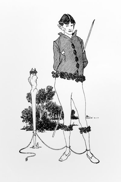 Self Portrait Tied to a Herm by Aubrey Beardsley