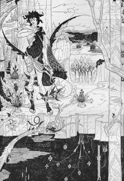 Siegfried, Act II by Aubrey Beardsley