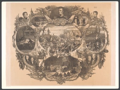 Commemorative Plaque for the November Celebrations in 1863 by August Allebe