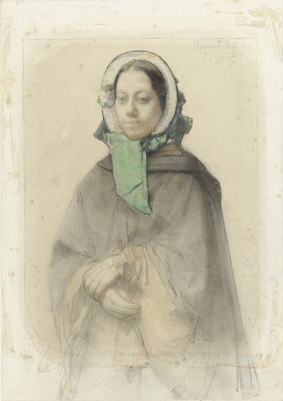 Portrait of Theresia A. A. Allebé by August Allebe