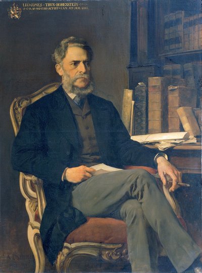 Leo Count Thun-Hohenstein by August Eisenmenger