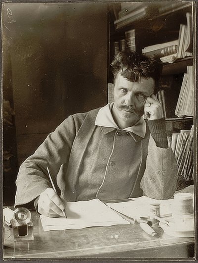 Self-Portrait, 1886 by August Johan Strindberg