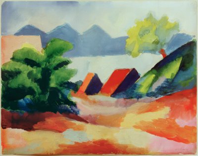 At Lake Thun I by August Macke
