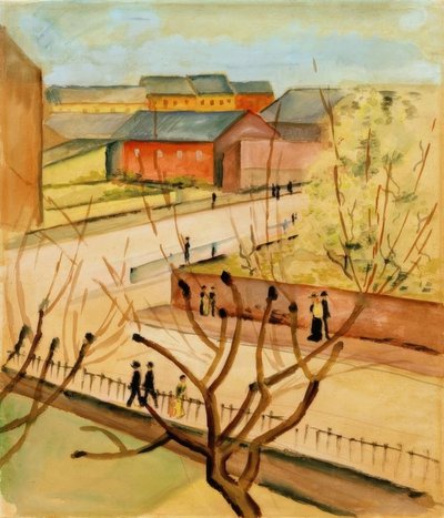 View of Our Street in Spring by August Macke