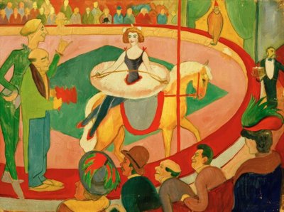 Circus Painting I: Equestrienne by August Macke