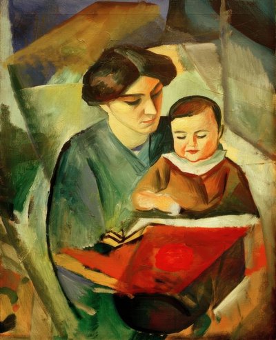 Elisabeth and Little Walter by August Macke