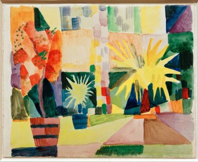 Garden on Lake Thun by August Macke