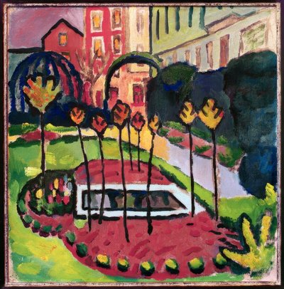 Garden with Basin by August Macke