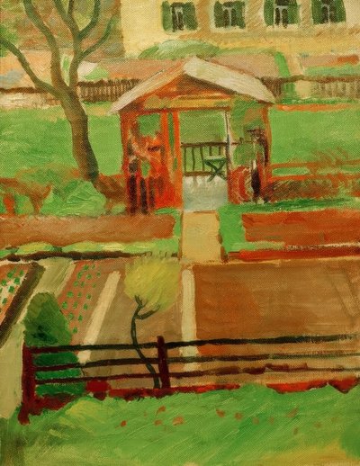 Garden Cottage in Tegernsee by August Macke
