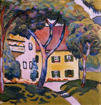 House in a Landscape by August Macke