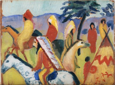 Indians on Horseback by August Macke
