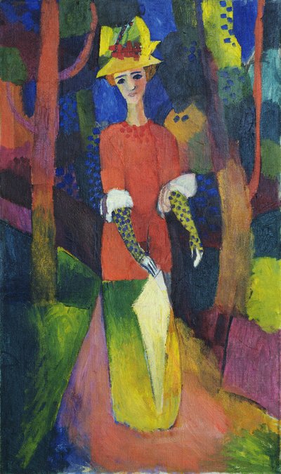 Lady in a Park by August Macke