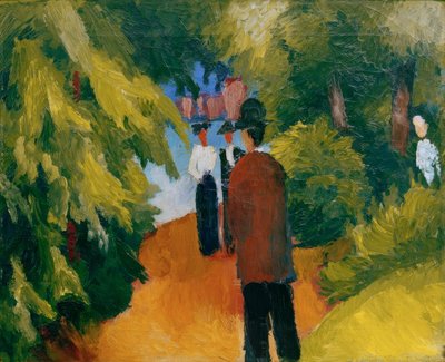Park by the Water (Man in the Park) by August Macke
