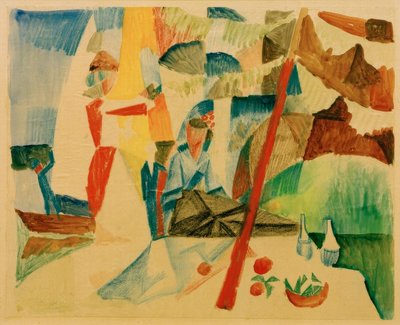 Picnic After Sailing by August Macke