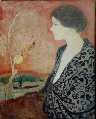 Portrait Study of Elisabeth Gerhardt by August Macke
