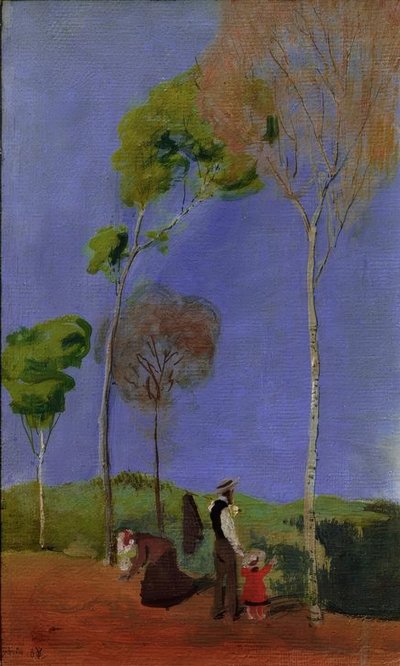 Walkers by August Macke