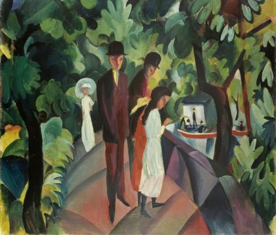 Walk on the Bridge by August Macke