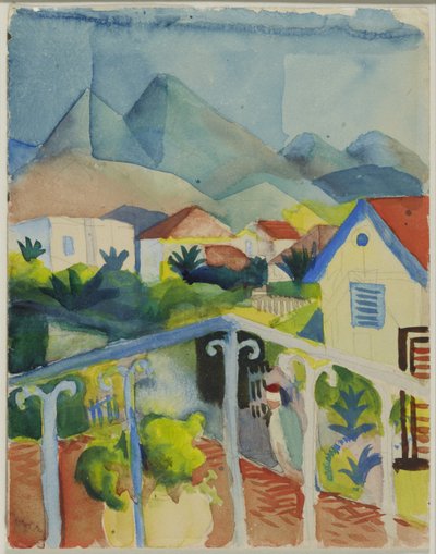 St. Germain near Tunis by August Macke