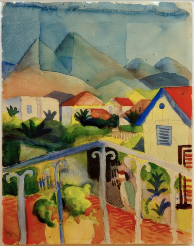 St. Germain Near Tunis by August Macke