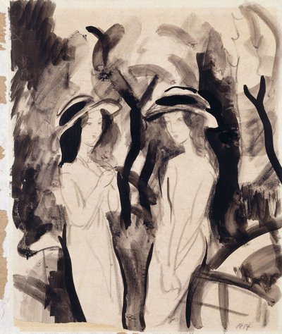Two Girls by August Macke