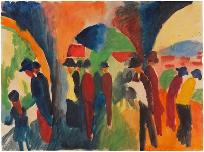 Under Thun Arcades by August Macke