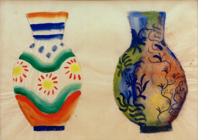 Two Belly Vases by August Macke