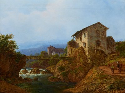 Old Village Bridge by August Piepenhagen