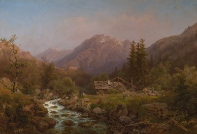Mountain Landscape by August Piepenhagen