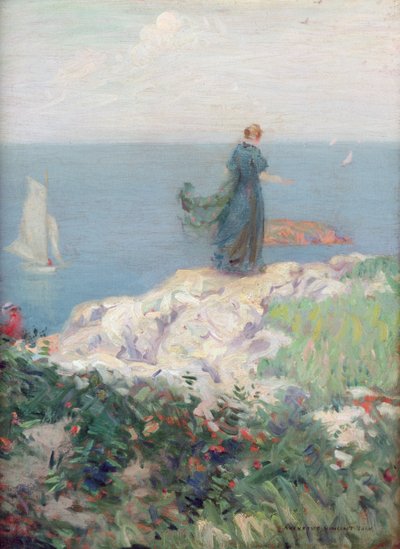 Seaside Scene by August Vincent Tack
