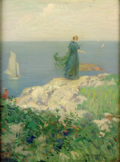 Seaside Scene by August Vincent Tack