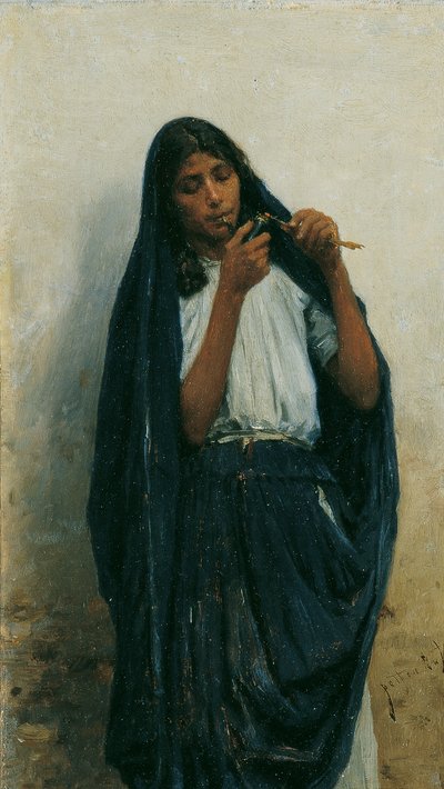 Gypsy Woman by August von Pettenkofen