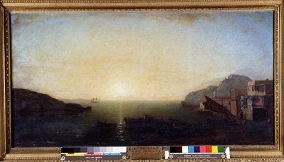 Sunset Effect on the Mediterranean Sea by Auguste Aiguier