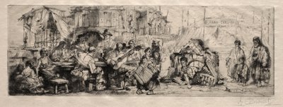 Traveling Circus by Auguste Brouet