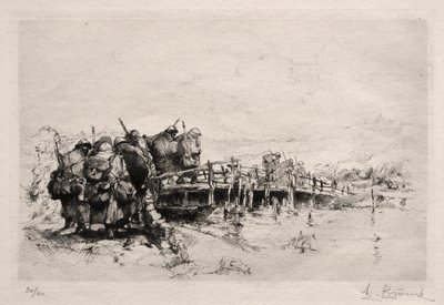 The Footbridge by Auguste Brouet