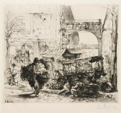 A Morning on Avenue de Clichy by Auguste Brouet