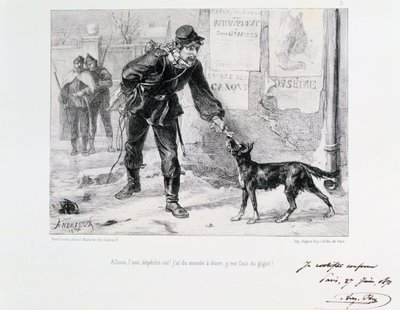 Siege of Paris, Franco-Prussian War, 1871 by Auguste Bry