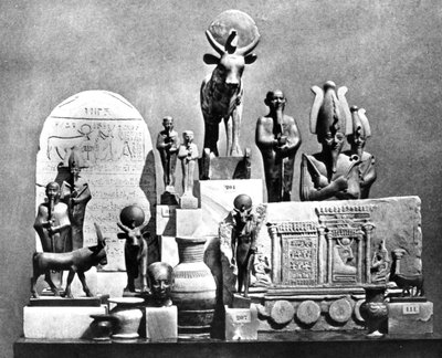 Artifacts, Memphis Saqqara, Egypt, 1893 by Auguste Edouard Mariette