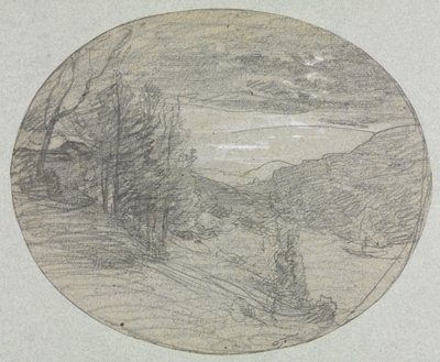 Landscape by Auguste Francois Ravier